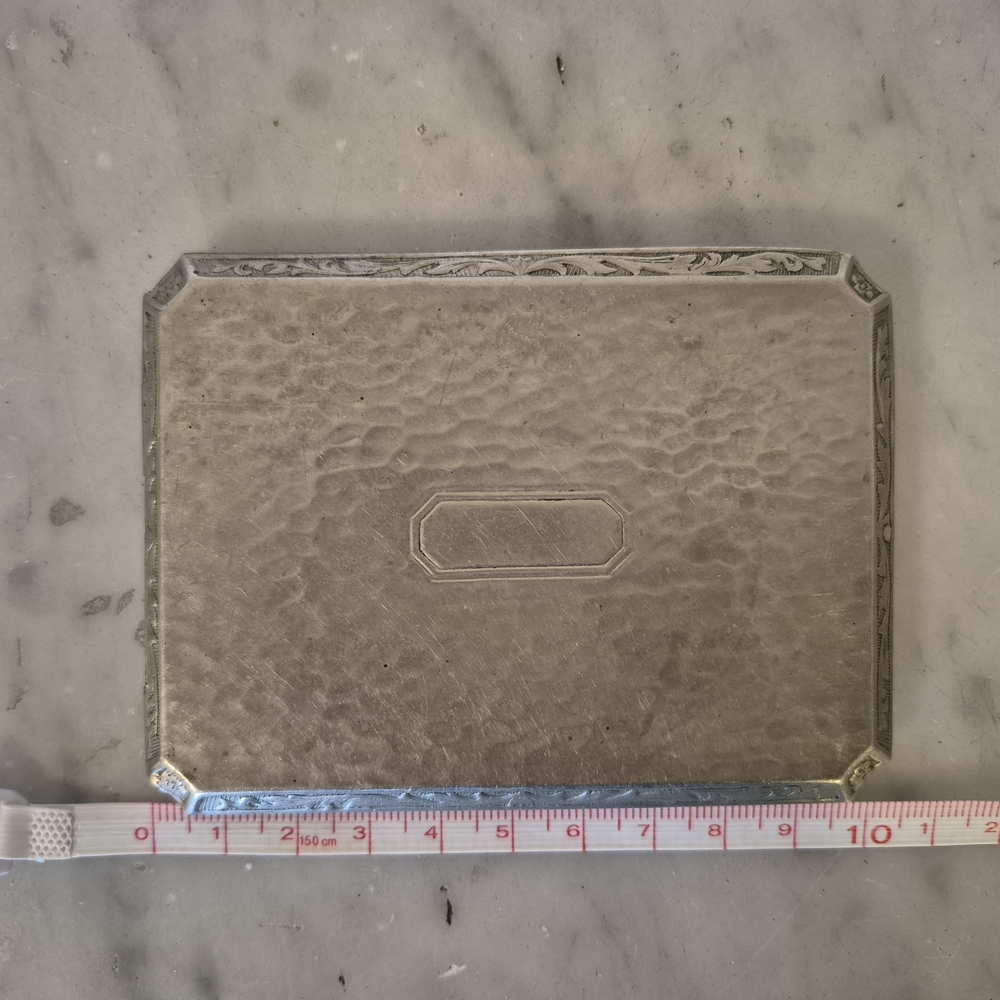 Solid Nickel Silver Smoke Cigarette Case
